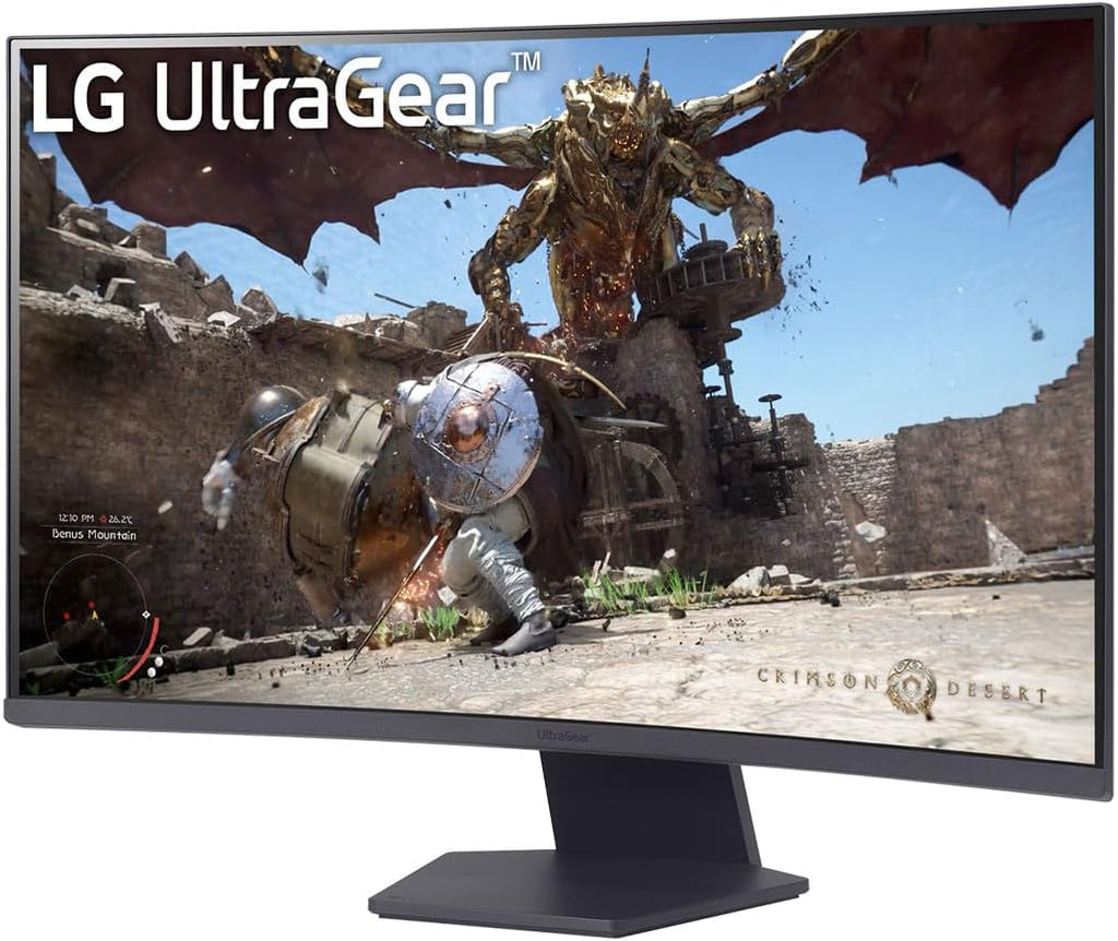 LG 32GS60QC-B 32" Ultragear™ QHD 1000R Curved 180Hz Gaming Monitor, 1ms (GtG), HDR10, sRGB 99% (Typ.) - Flex Gamingproduct_type