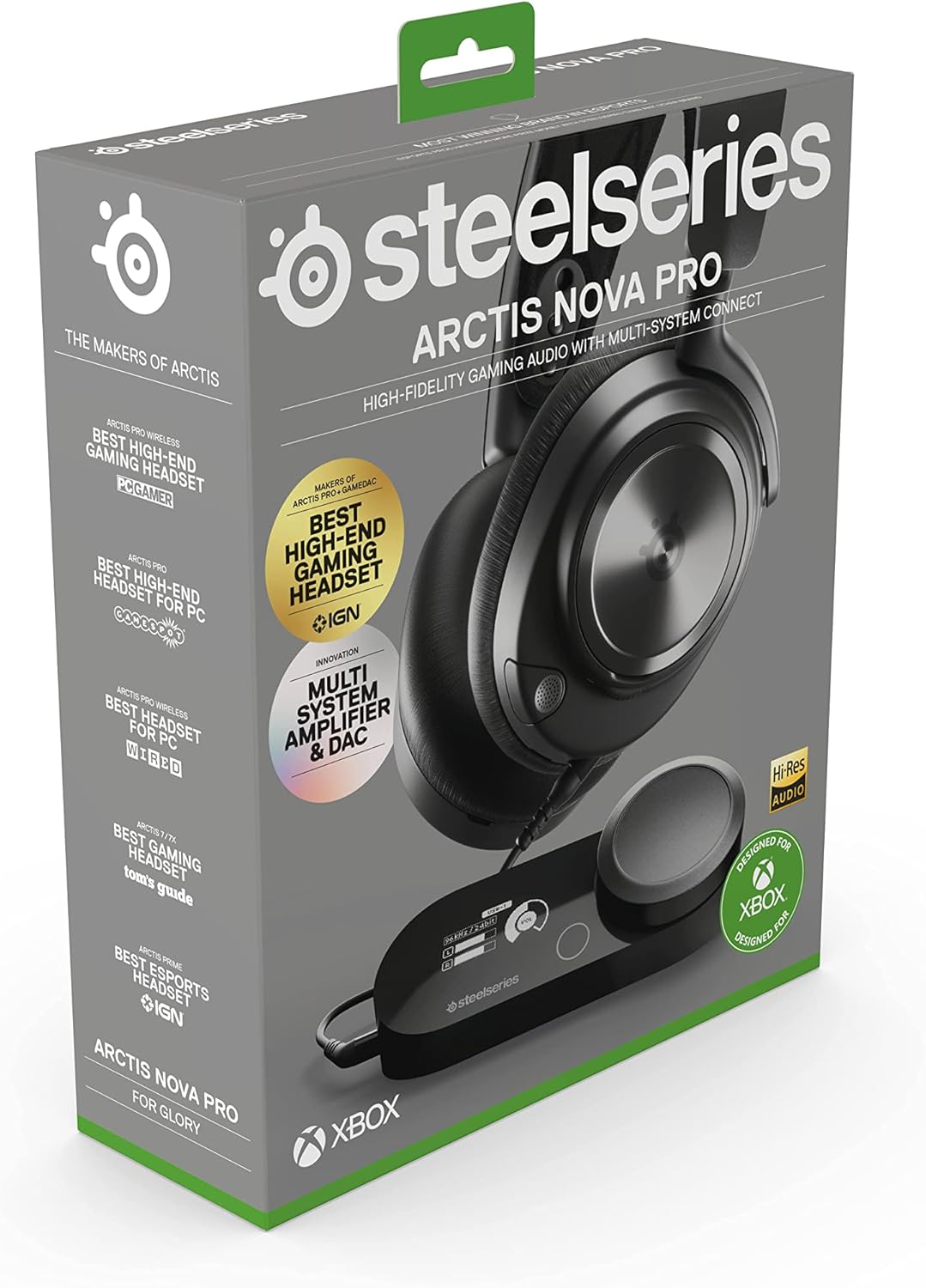 SteelSeries Arctis Nova Pro X Wired Multi-System Gaming Headset - Xbox, PC, PlayStation & Switch - 360° Spatial Audio - Hi-Res GameDAC Gen 2 - AI-Powered Noise-Cancelling ClearCast Gen 2 Microphone - Flex Gamingproduct_type